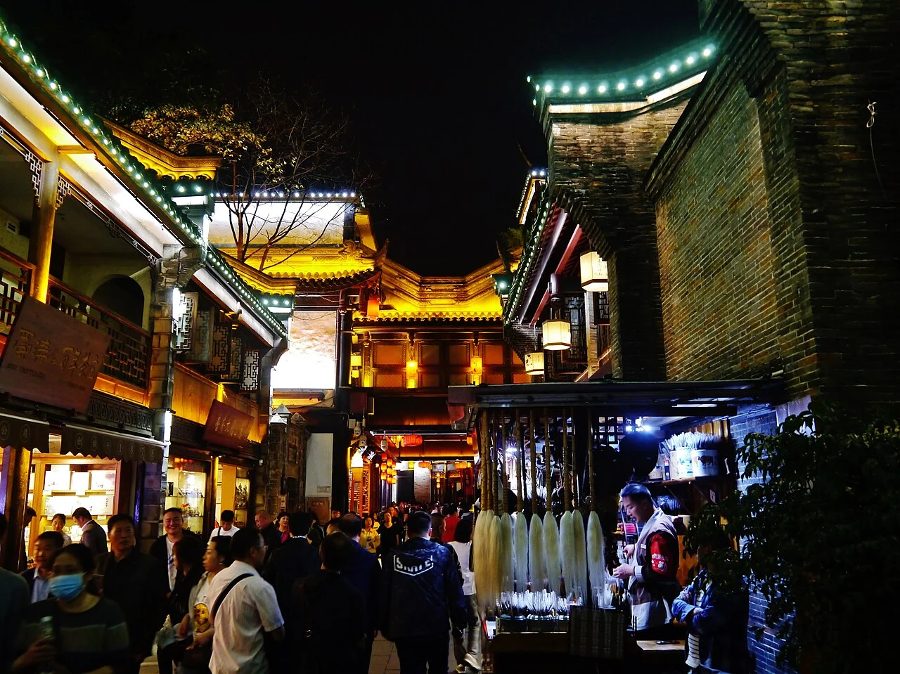 Jinli Street at Night, Chengdu, Province of Chengdu, PR China