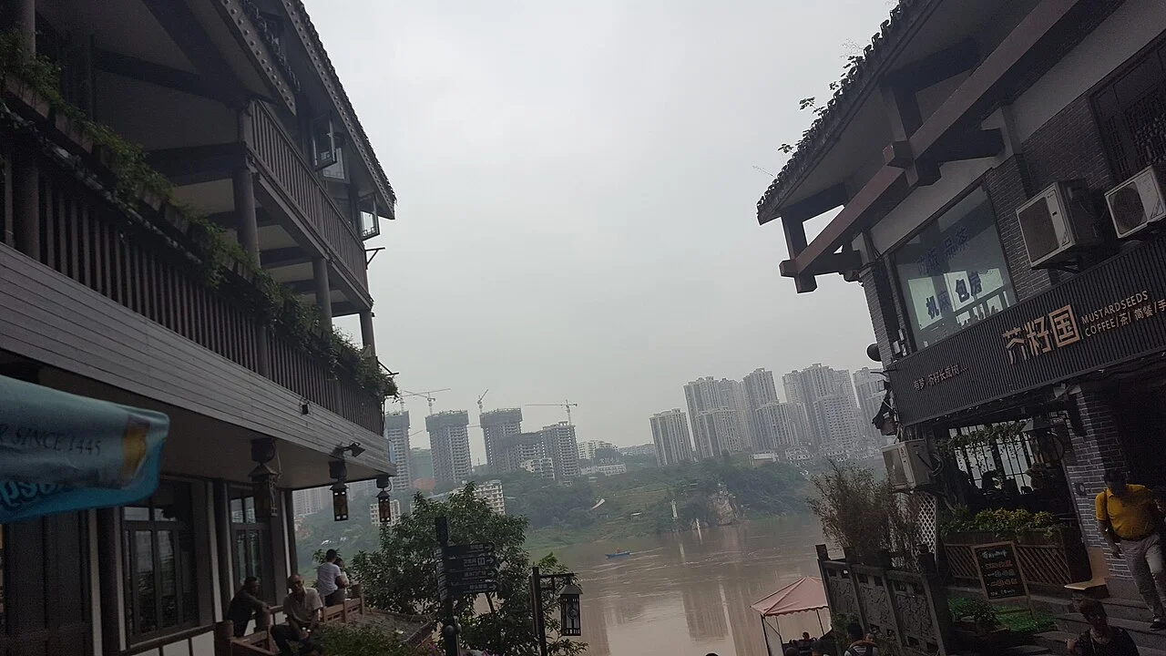 ​磁器口和嘉陵江