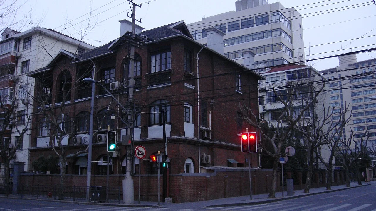 an old building on the corner of Middle Jianguo road and Sinan Road in Shanghai