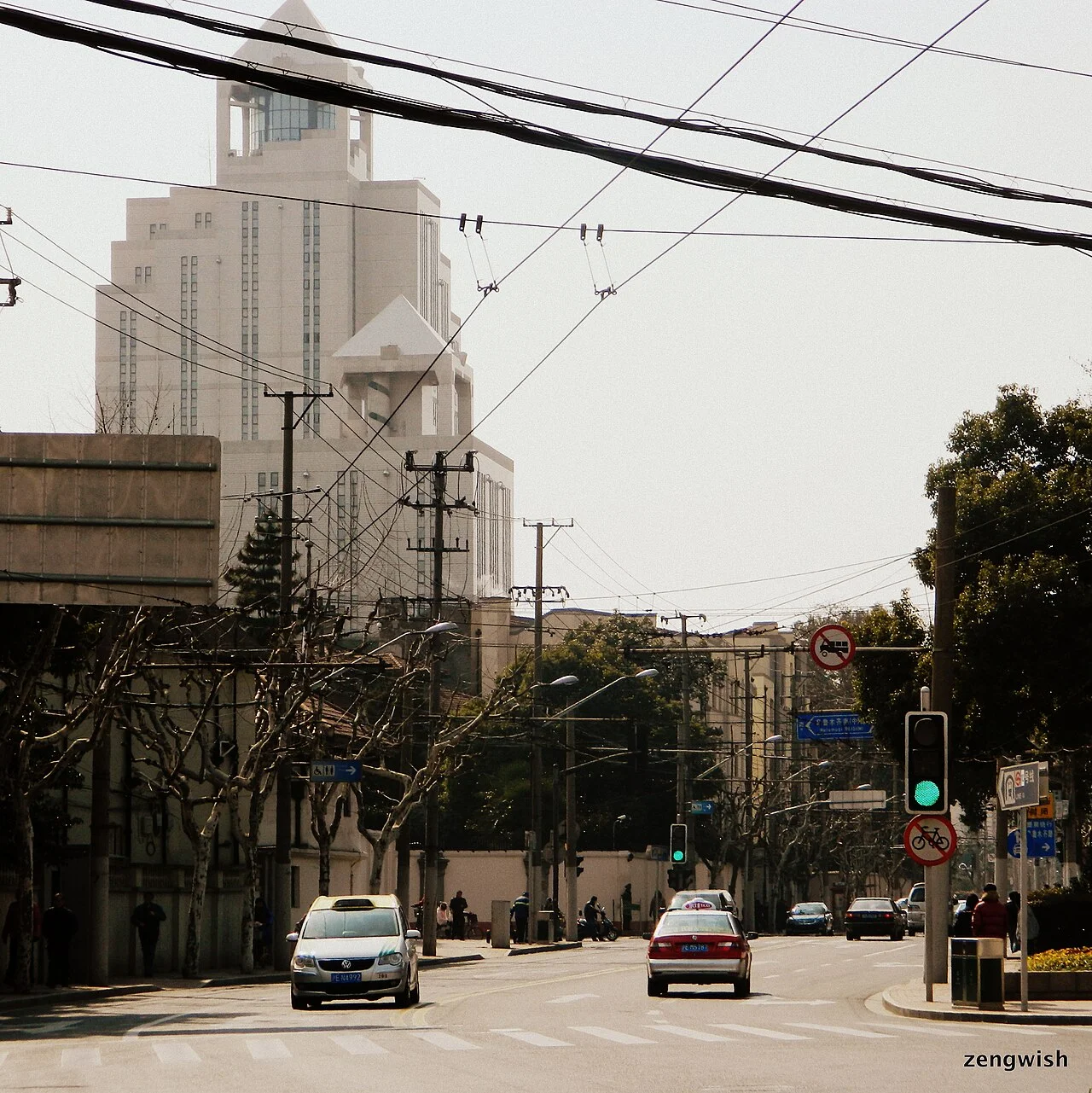 Huaihai Rd. small neat street and peace afternoon sunshine.