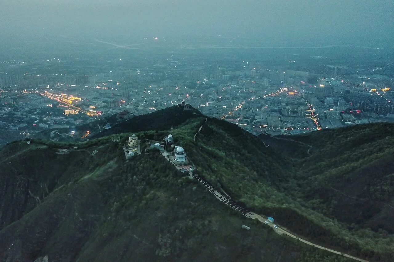 The National Time Service Center in China, on top of the Li Mountain.